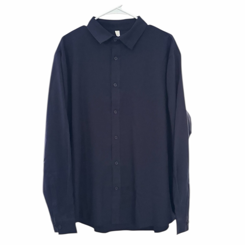 MAPICK Men's Linen Shirt Long Sleeve Button Down Casual Shirt Size XL NWT